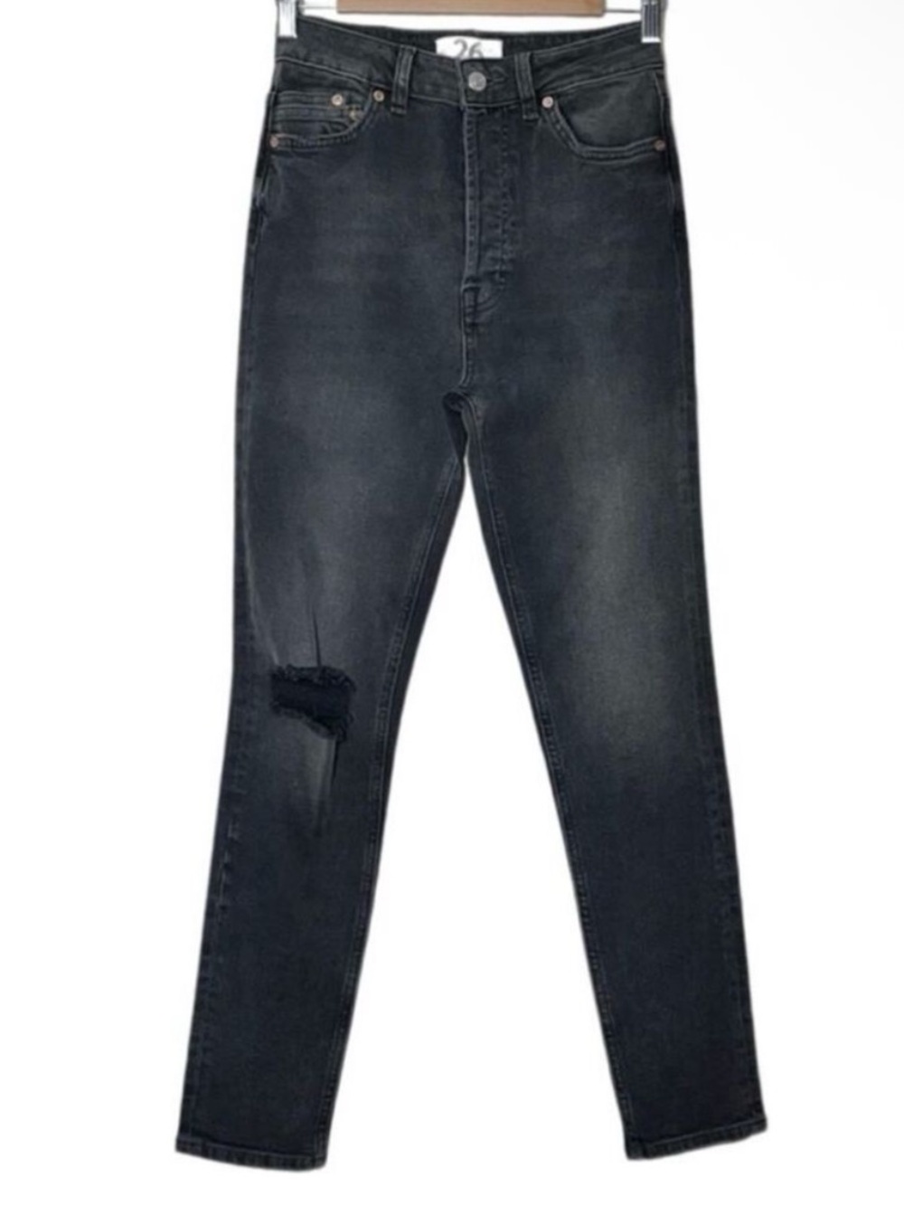 Free People Zuri High Rise Mom Jeans Size 26 - Picture 4 of 12